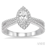 Marquise Shape Diamond Engagement Ring