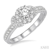 Semi-Mount Diamond Engagement Ring