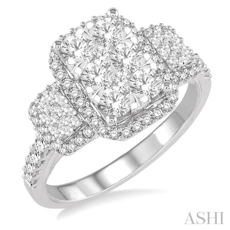 Past Present & Future Lovebright Diamond Engagement Ring