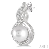 Pearl & Diamond Fashion Earrings