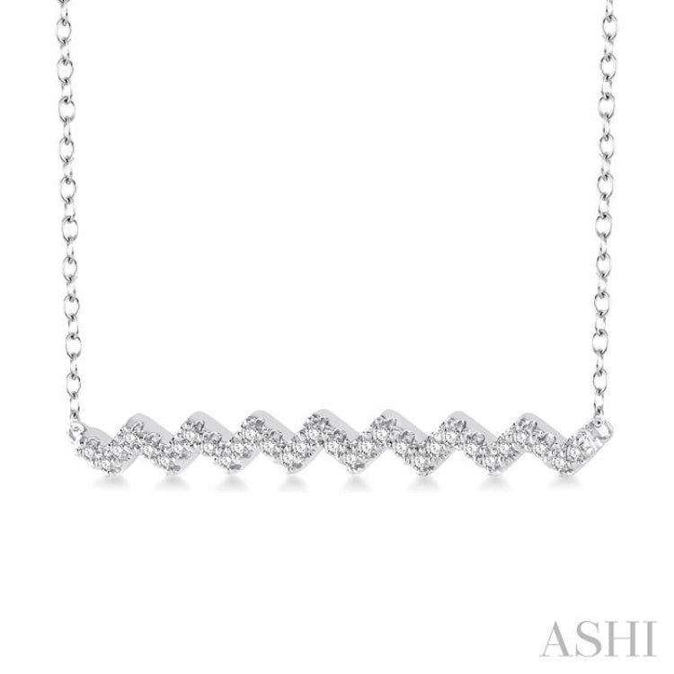 Zig-Zag Diamond Fashion Pendant