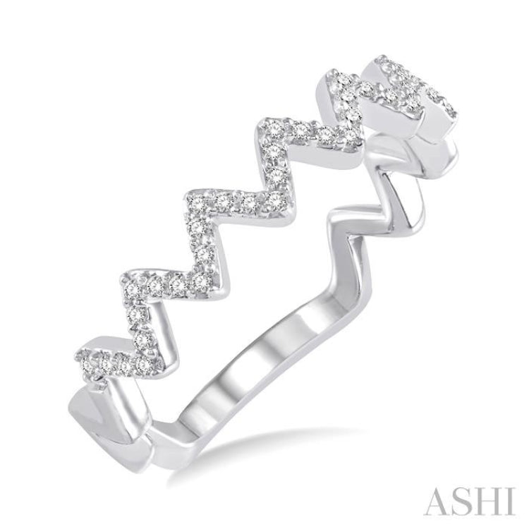 Zig-Zag Diamond Fashion Ring