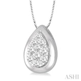 Pear Shape Lovebright Essential Diamond Pendant