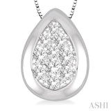 Pear Shape Lovebright Essential Diamond Pendant