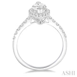 Marquise Shape Semi-Mount Diamond Engagement Ring