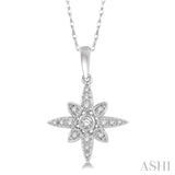 Sun Burst Diamond Fashion Pendant