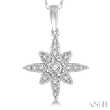 Sun Burst Diamond Fashion Pendant