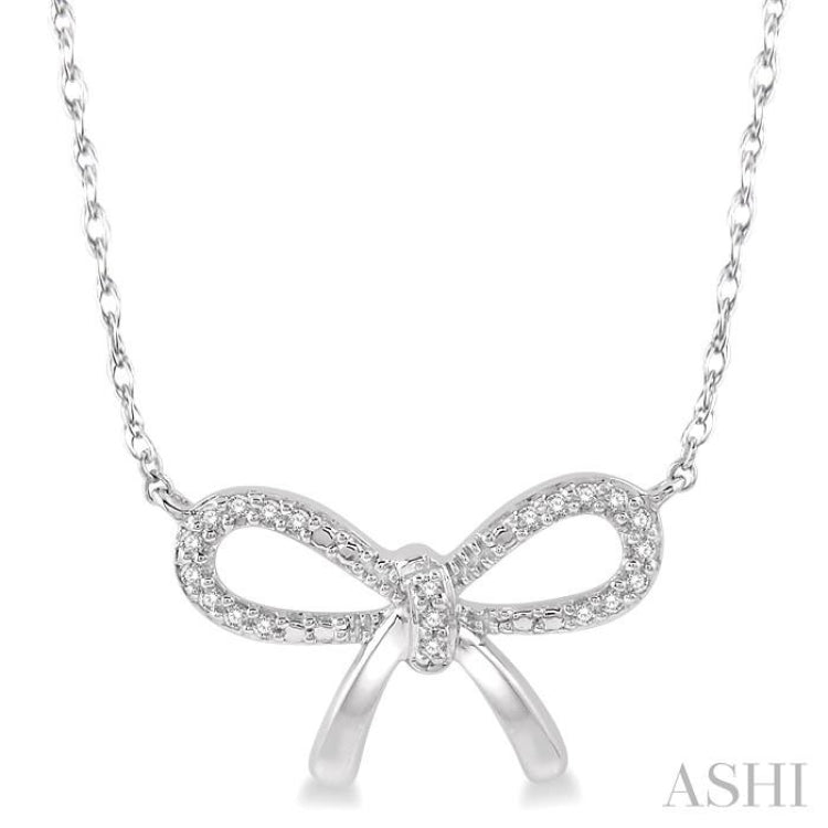 Bow Tie Diamond Fashion Necklace