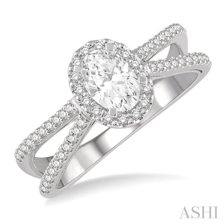 Oval Shape Diamond Engagement Ring