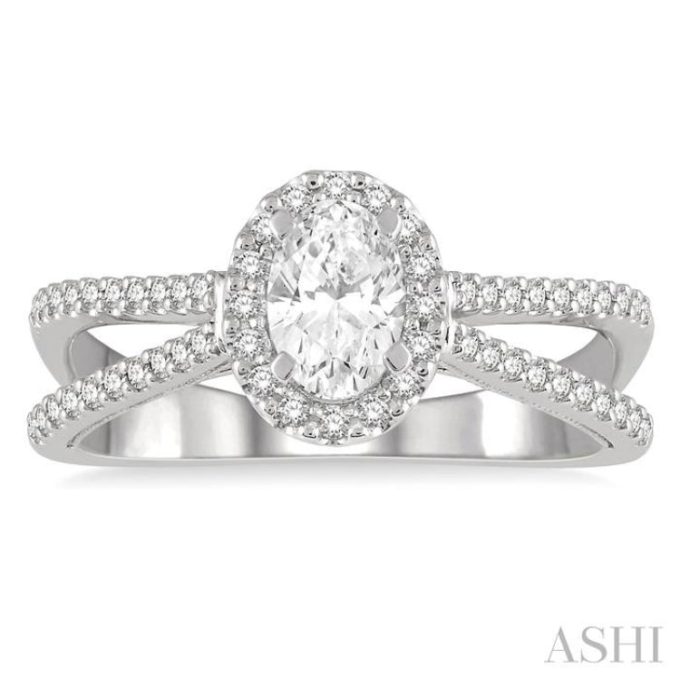 Oval Shape Diamond Engagement Ring