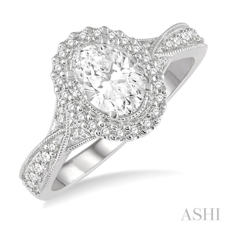 Oval Shape Diamond Engagement Ring