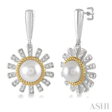 Pearl & Diamond Earrings