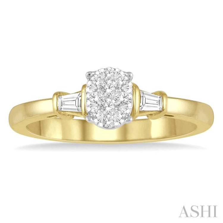 Oval Shape Lovebright Diamond Engagement Ring