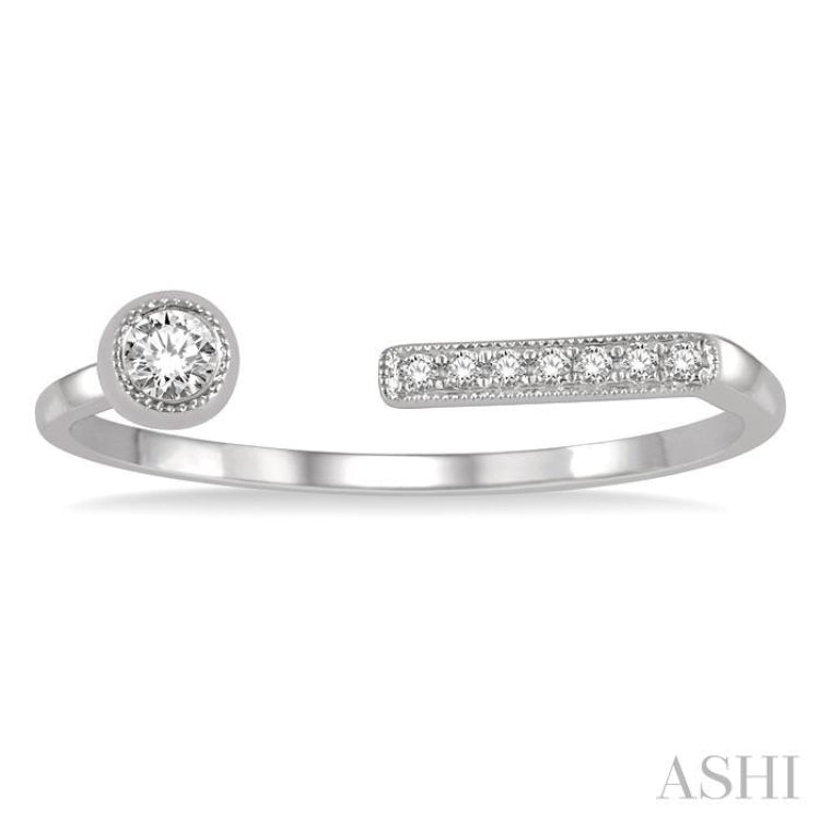 Diamond Fashion Open Ring