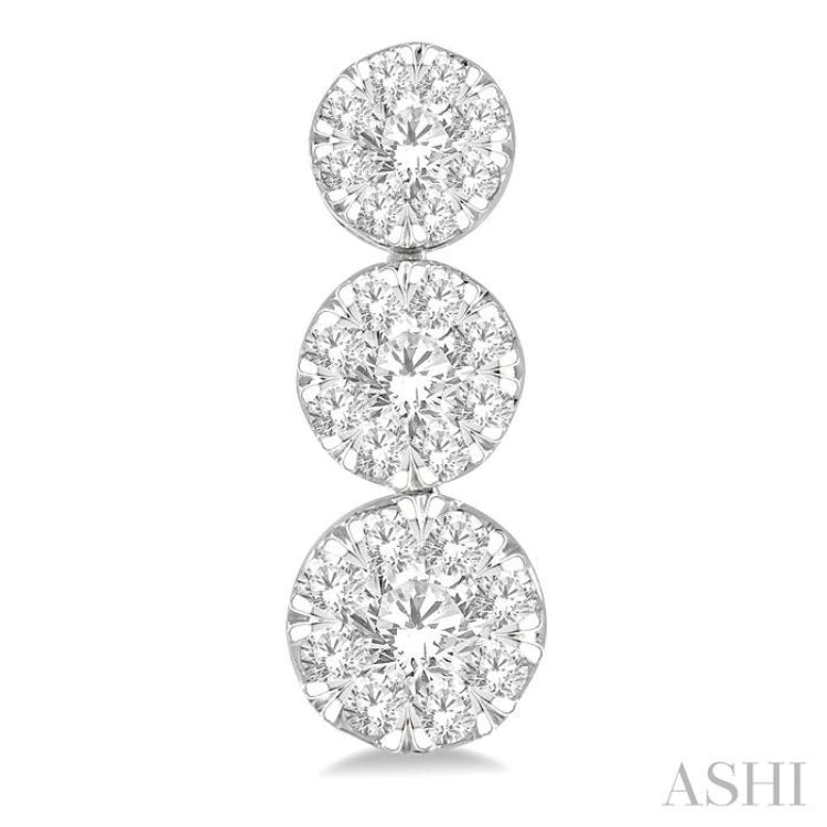 3 Stone Lovebright Essential Diamond Earrings