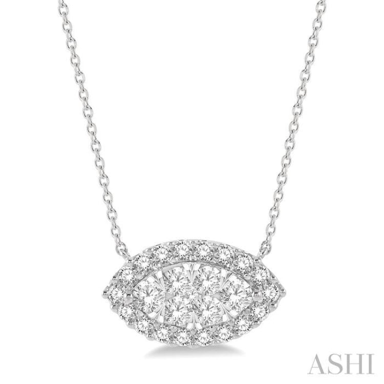 Marquise Shape Lovebright Essential Diamond Necklace