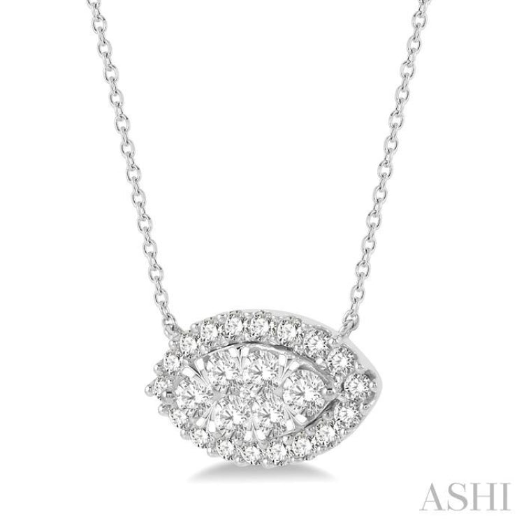 Marquise Shape Lovebright Essential Diamond Necklace