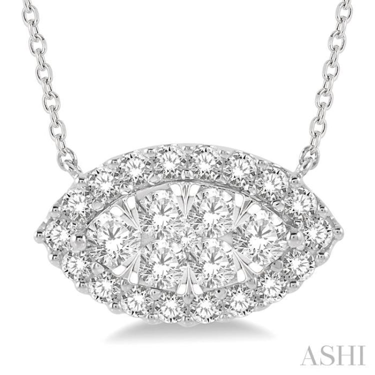 Marquise Shape Lovebright Essential Diamond Necklace