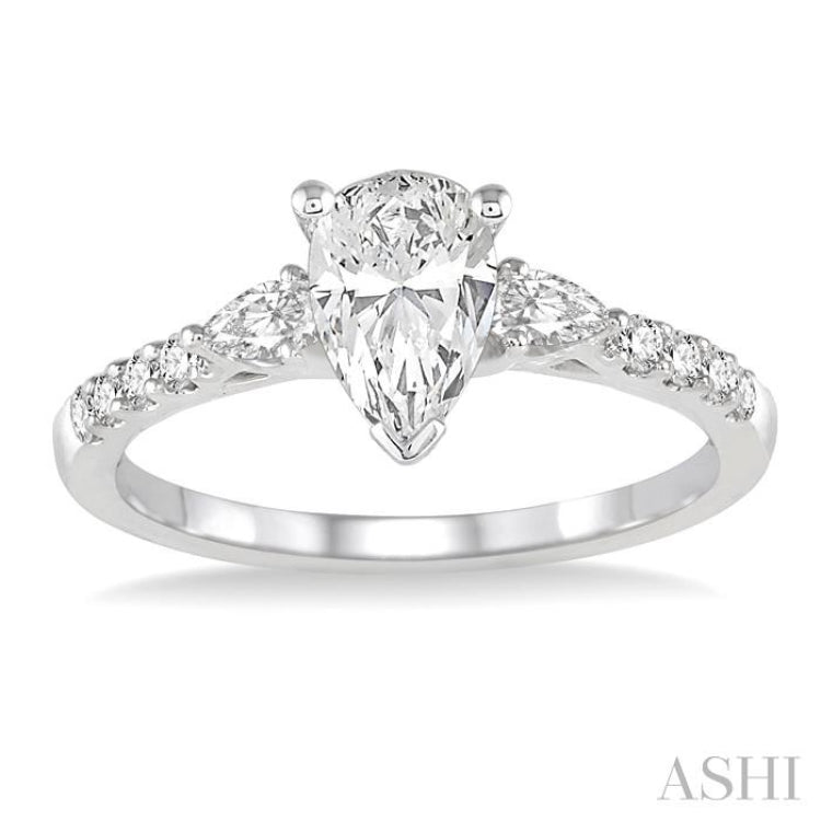 Pear Shape Diamond Engagement Ring