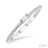 Stackable Petite Baguette Diamond Fashion Ring