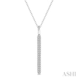 Vertical Bar Diamond Pendant