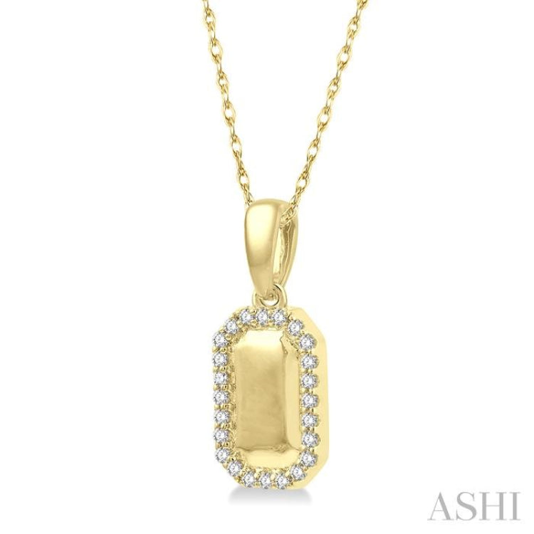 Dog Tag Diamond Pendant