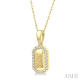 Dog Tag Diamond Pendant