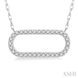 Paper Clip Diamond Fashion Necklace