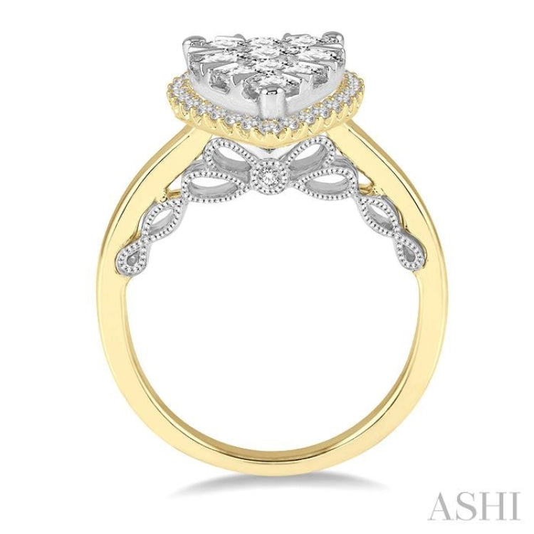 Pear Shape Lovebright Essential Diamond Ring