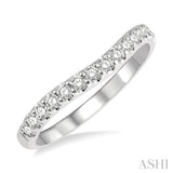 Curved Diamond Wedding Band