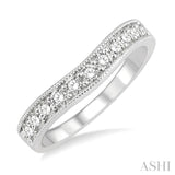 Curved Diamond Wedding Band