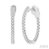 Inside-Out Diamond Hoop Earrings