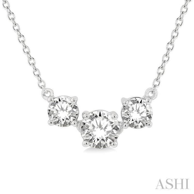 Past Present & Future Diamond Necklace