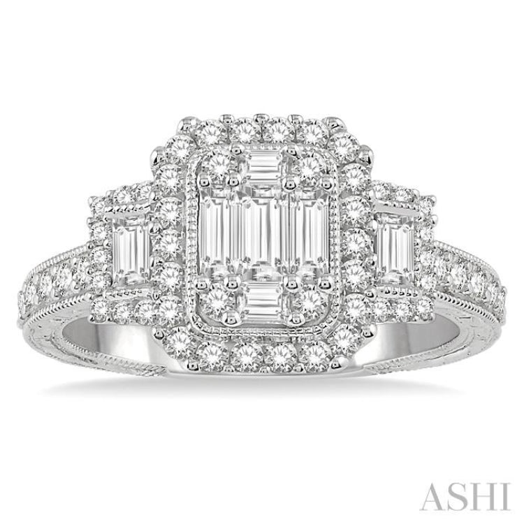 Fusion Diamond Engagement Ring