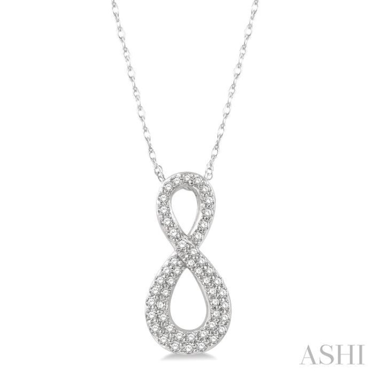 Infinity Shape Diamond Pendant