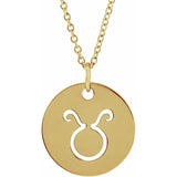 Zodiac Disc Set on Adjustable Chain - Luvona