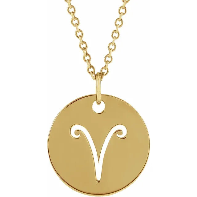 Zodiac Disc Set on Adjustable Chain - Luvona