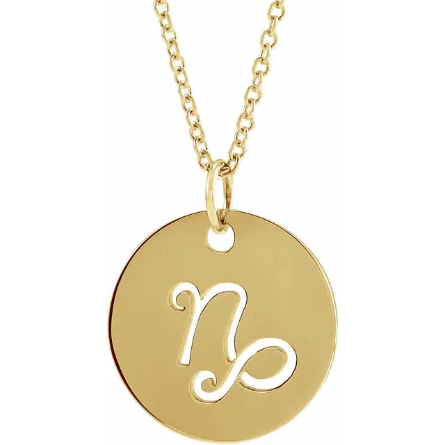 Zodiac Disc Set on Adjustable Chain - Luvona