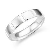 Mens Grooved Wedding Ring - 119-02109