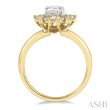 Marquise Shape Semi-Mount Diamond Engagement Ring