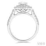 Oval Shape Semi-Mount Diamond Engagement Ring