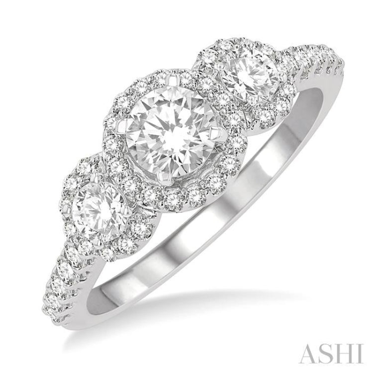 Past Present & Future Diamond Engagement Ring