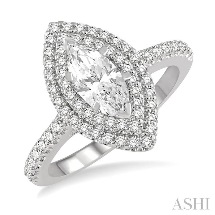 Marquise Shape Diamond Engagement Ring