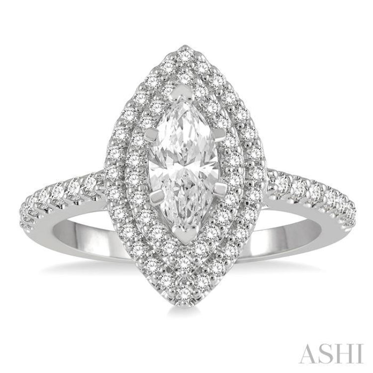 Marquise Shape Diamond Engagement Ring