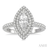 Marquise Shape Diamond Engagement Ring