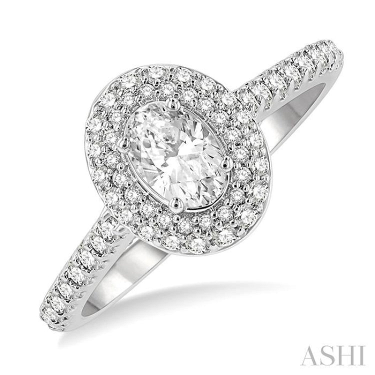 Oval Shape Diamond Engagement Ring