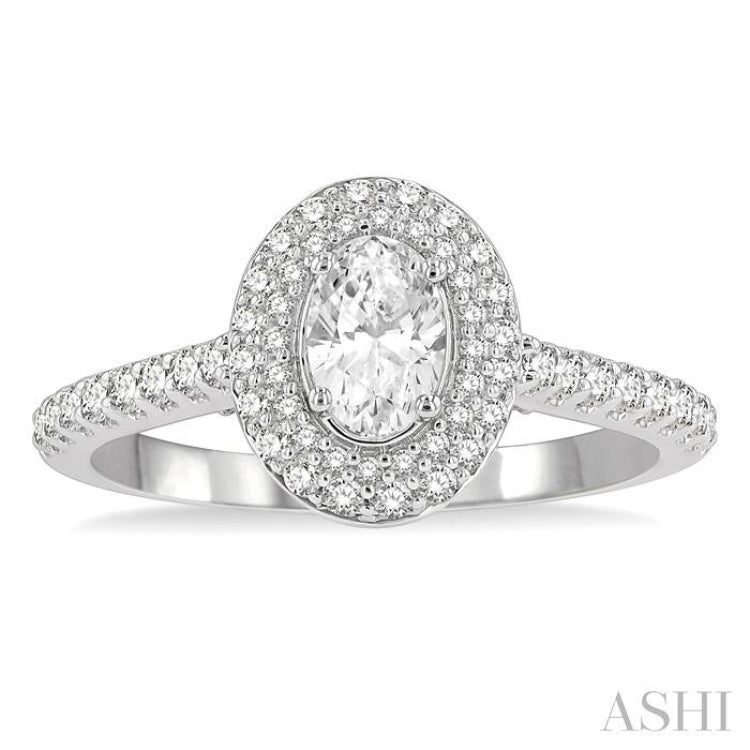 Oval Shape Diamond Engagement Ring