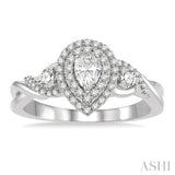 Pear Shape Diamond Engagement Ring