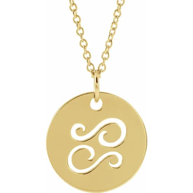 Zodiac Disc Set on Adjustable Chain - Luvona