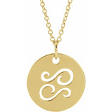 Zodiac Disc Set on Adjustable Chain - Luvona